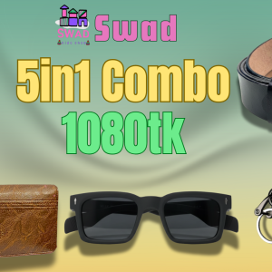 5 in 1 Mens Combo Set Long Wallet